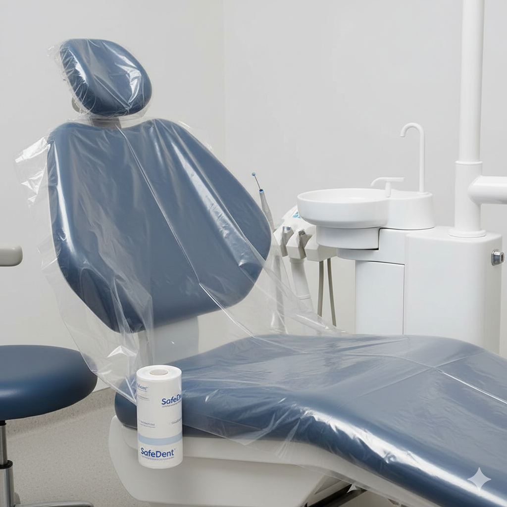 HALF CHAIR CHAIR COVER ON ROLL, PLASTIC  (half chair)  28" x 24"