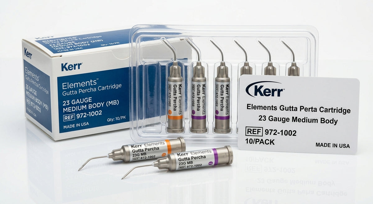 Kerr Elements Gutta Percha Cartridge 23 Gauge Medium Body