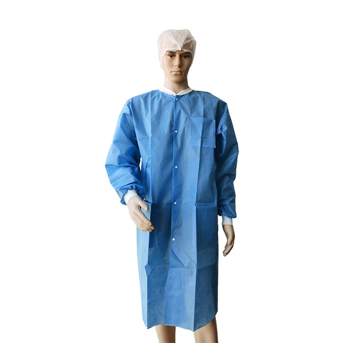 ValuMax Knee Length Isolation Lab Coats, 10/Pk