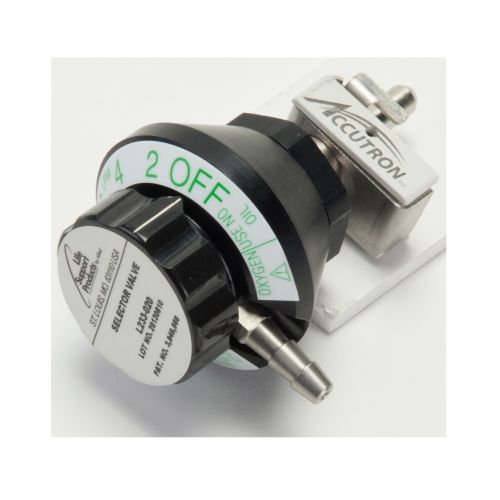 O2 Liter Flow Oxygen Liter-Flow Selector Valve with Bracket