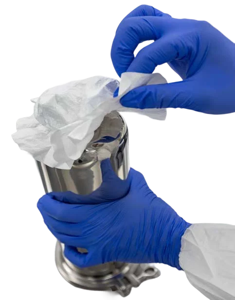 Sterile Bioburden Free Tiny Muffs with Skirt - Tyvek 1422A Fabric