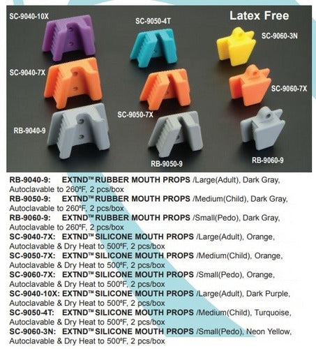 Extnd™ Silicone Mouth Props *Autoclavable & "Quick" Dry Heat To 500°F