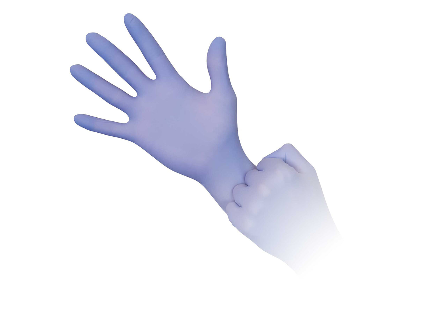 Aurelia Nitrile Trans Blue Gloves - Amazing