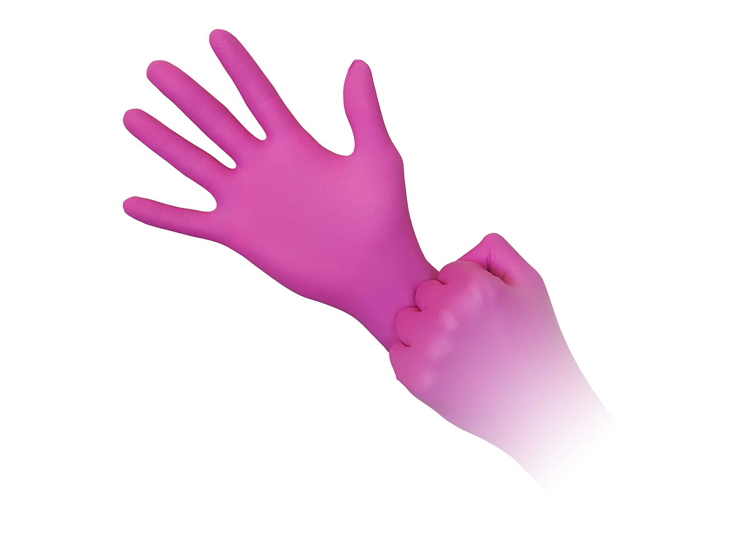Aurelia Nitrile Pink Gloves - Blush