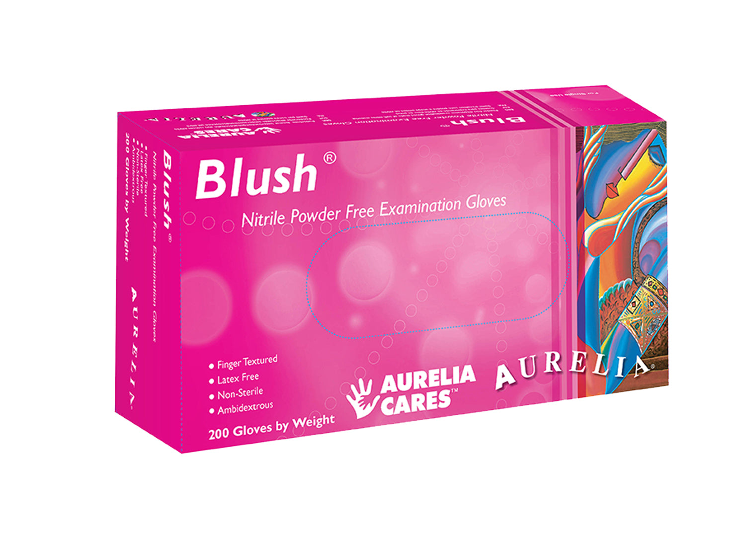 Aurelia Nitrile Pink Gloves - Blush