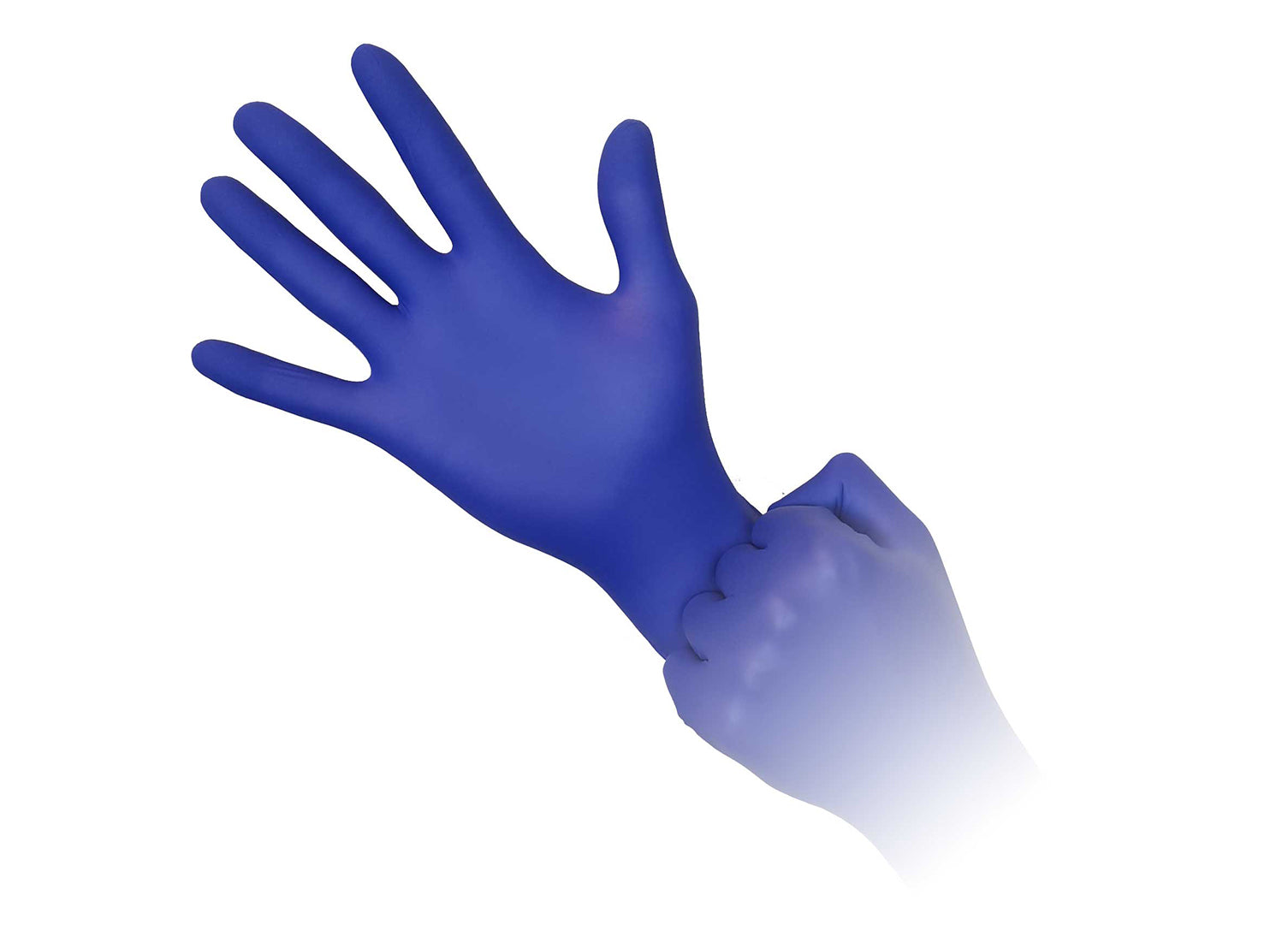 Aurelia Nitrile Cobalt Blue Gloves - Sonic