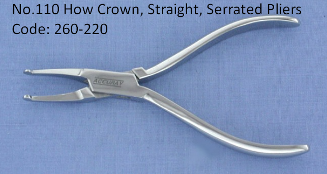 Howe Crown Plier #111, Straight