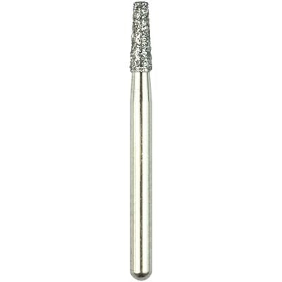 Robot® Point Diamond Burs – FG, Medium, White, Cone Flat End