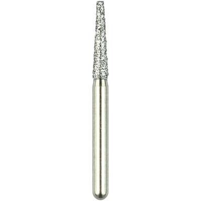 Robot® Point Diamond Burs – FG, Medium, White, Cone Flat End