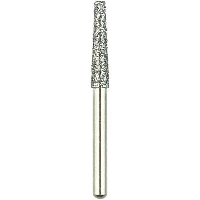 Robot® Point Diamond Burs – FG, Medium, White, Cone Flat End