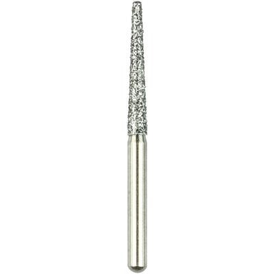 Robot® Point Diamond Burs – FG, Medium, White, Cone Flat End