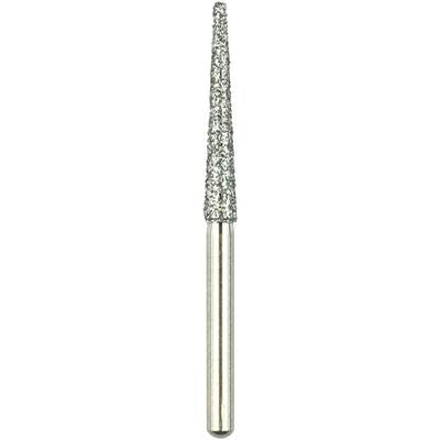 Robot® Point Diamond Burs – FG, Medium, White, Cone Flat End