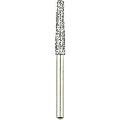 Robot® Point Diamond Burs – FG, Medium, White, Cone Flat End