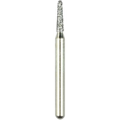 Robot® Point Diamond Burs – FG, Medium, White, Cone Flat End