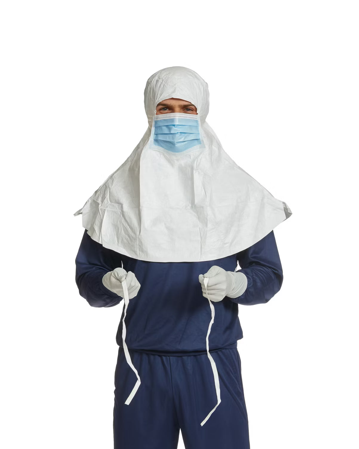 Integrated Sterile Tensyl Hood with Mask, Tie or Elastic Fit