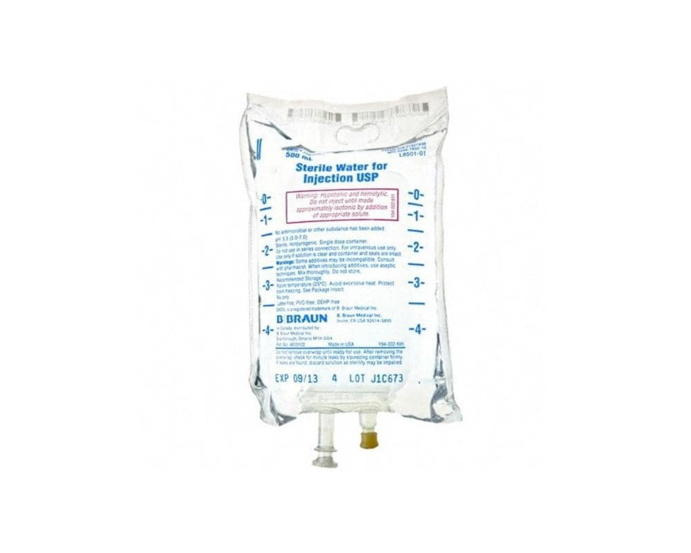 Iv Solution Container EXCEL® IV Container Sterile Water for Injection USP