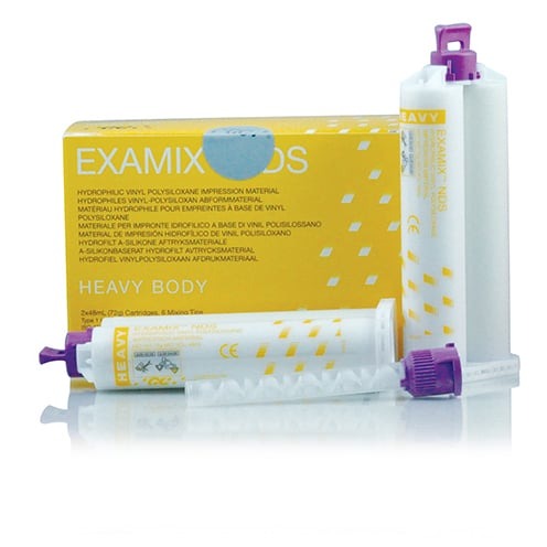 Examix NDS VPS Impression Material Heavy Body Yellow 8/Pk 48 mL