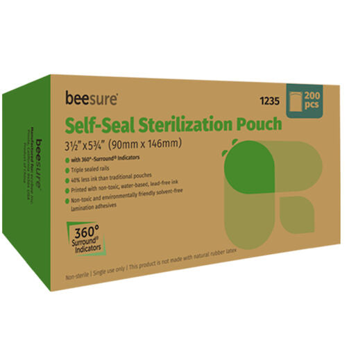 BeeSure Self-Seal Sterilization Pouches