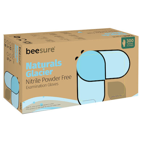 BeeSure Naturals Nitrile PF Gloves