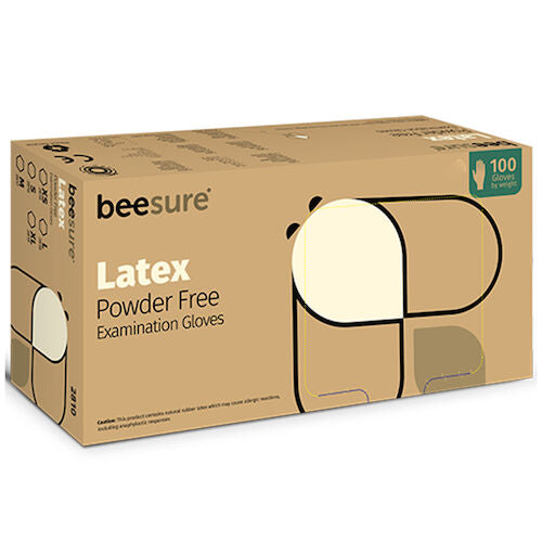 BeeSure Latex PF Gloves