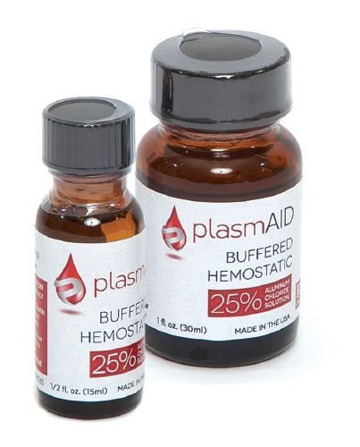 HEMOSTATIC AGENT 25% ALUMINUM CHLORIDE PLASMAID