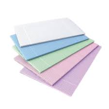 Patient Bibs, 2 ply tissue/1 ply plastic