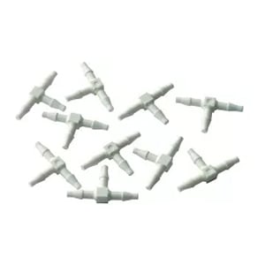 1/16" Barb Tee, Plastic, Pkg of 10