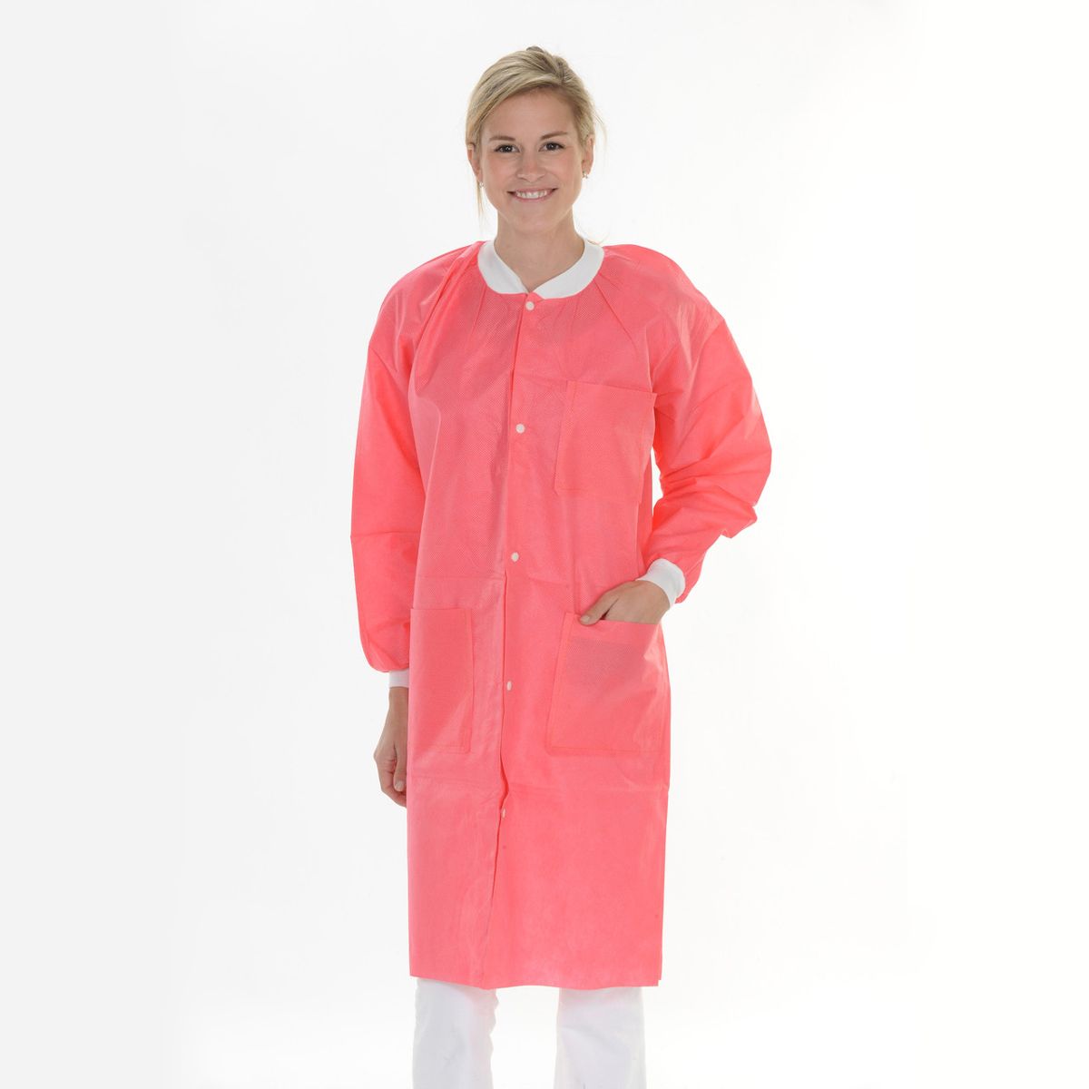 Extra-Safe Lab Coats - Level 3 SMS, Knee Length, 3 Pockets