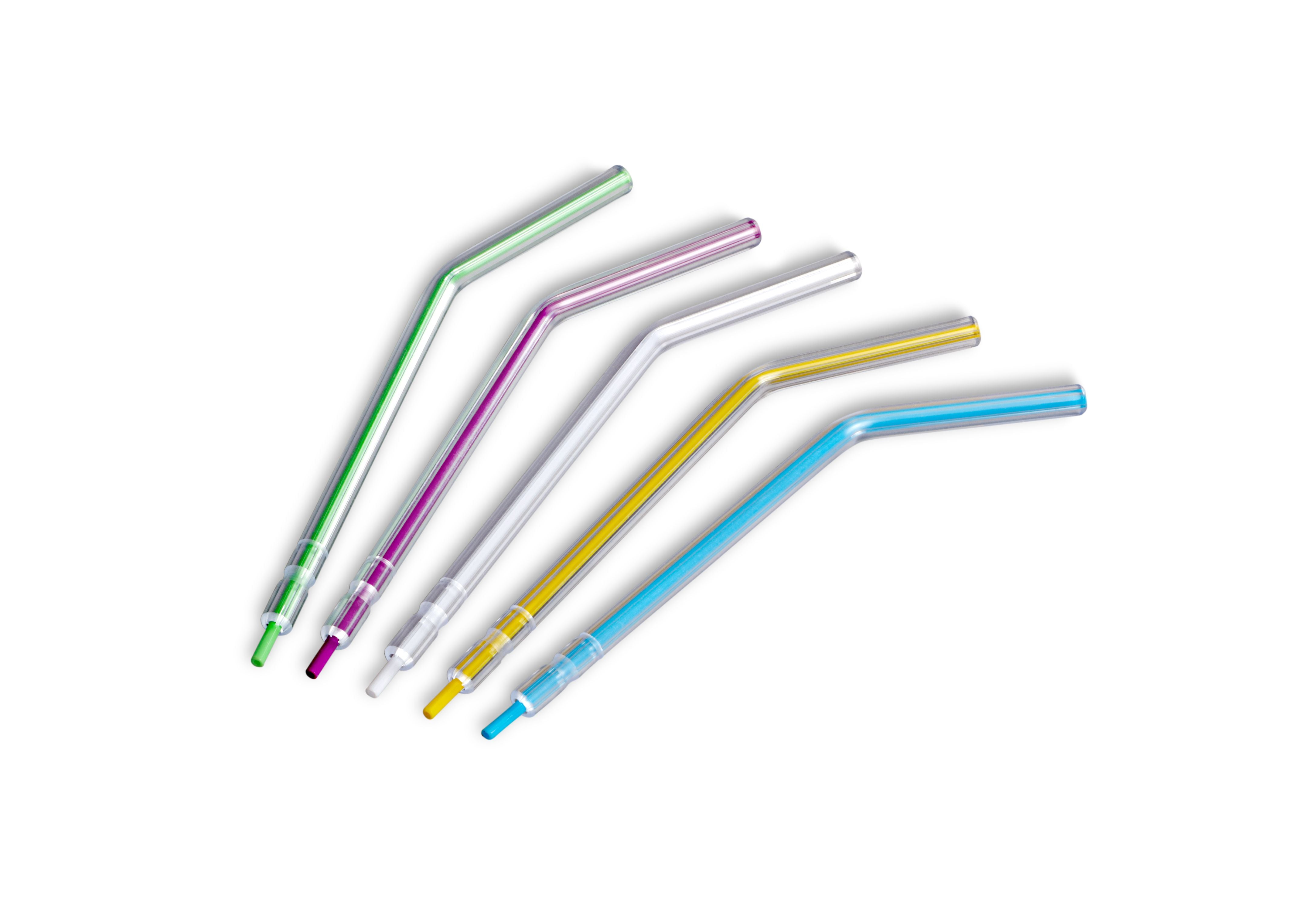 Multicolored Disposable Plastic Air Water Syringe Tips - MARK3
