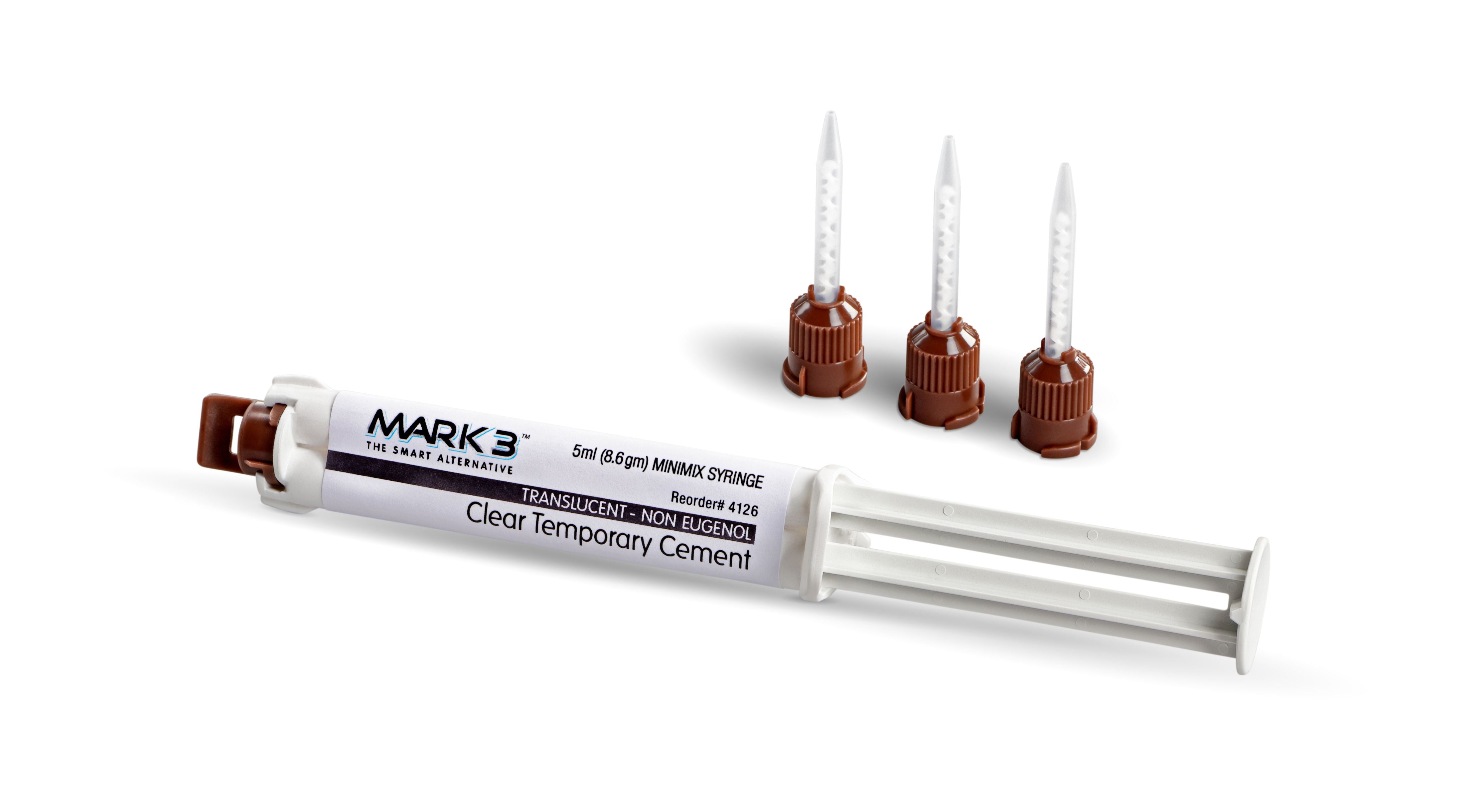 HP Short Mixing Tips Brown For Temporary Cement 30/pk - MARK3