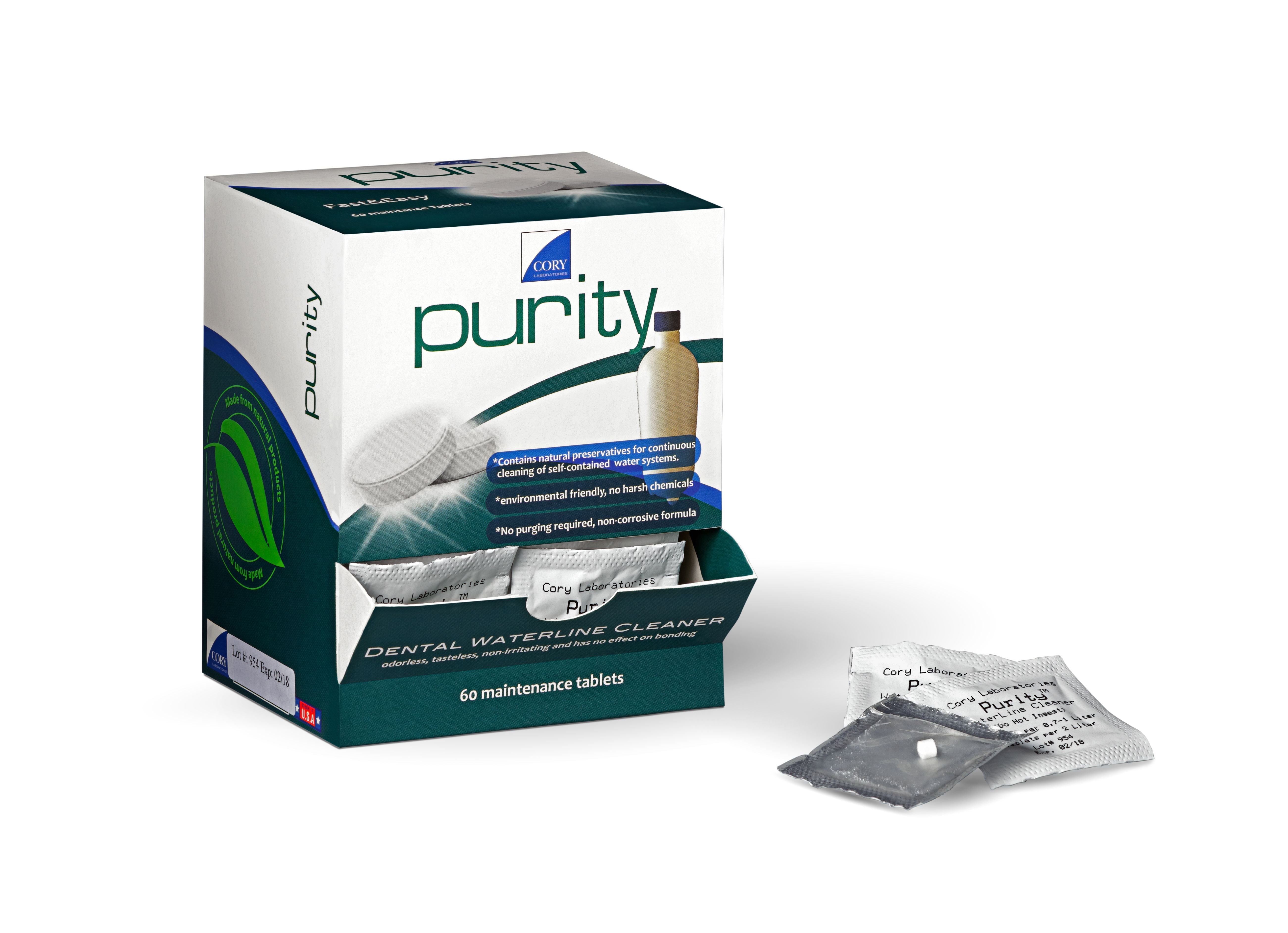 Purity - Waterline Cleaning Tablets 80/bx - Cory Labs