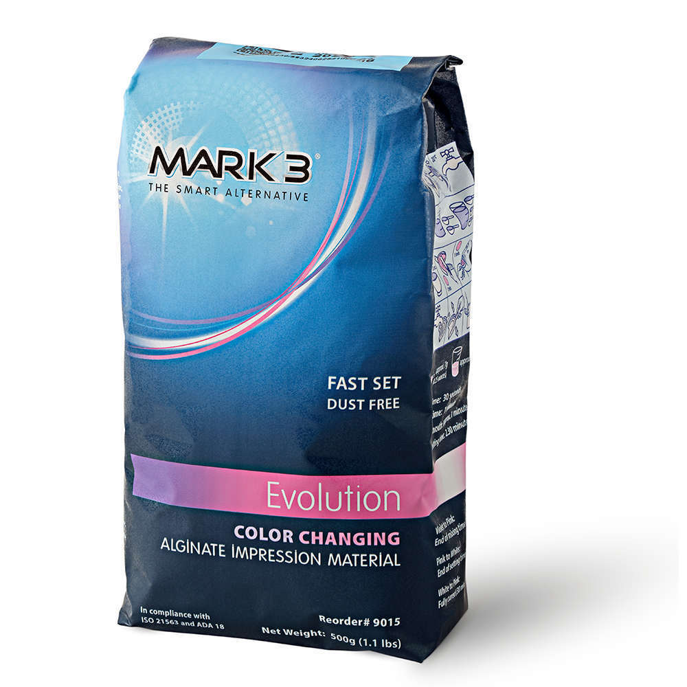 Evolution Color Changing Alginate Dust Free Fast Set 1.1 lbs. - MARK3