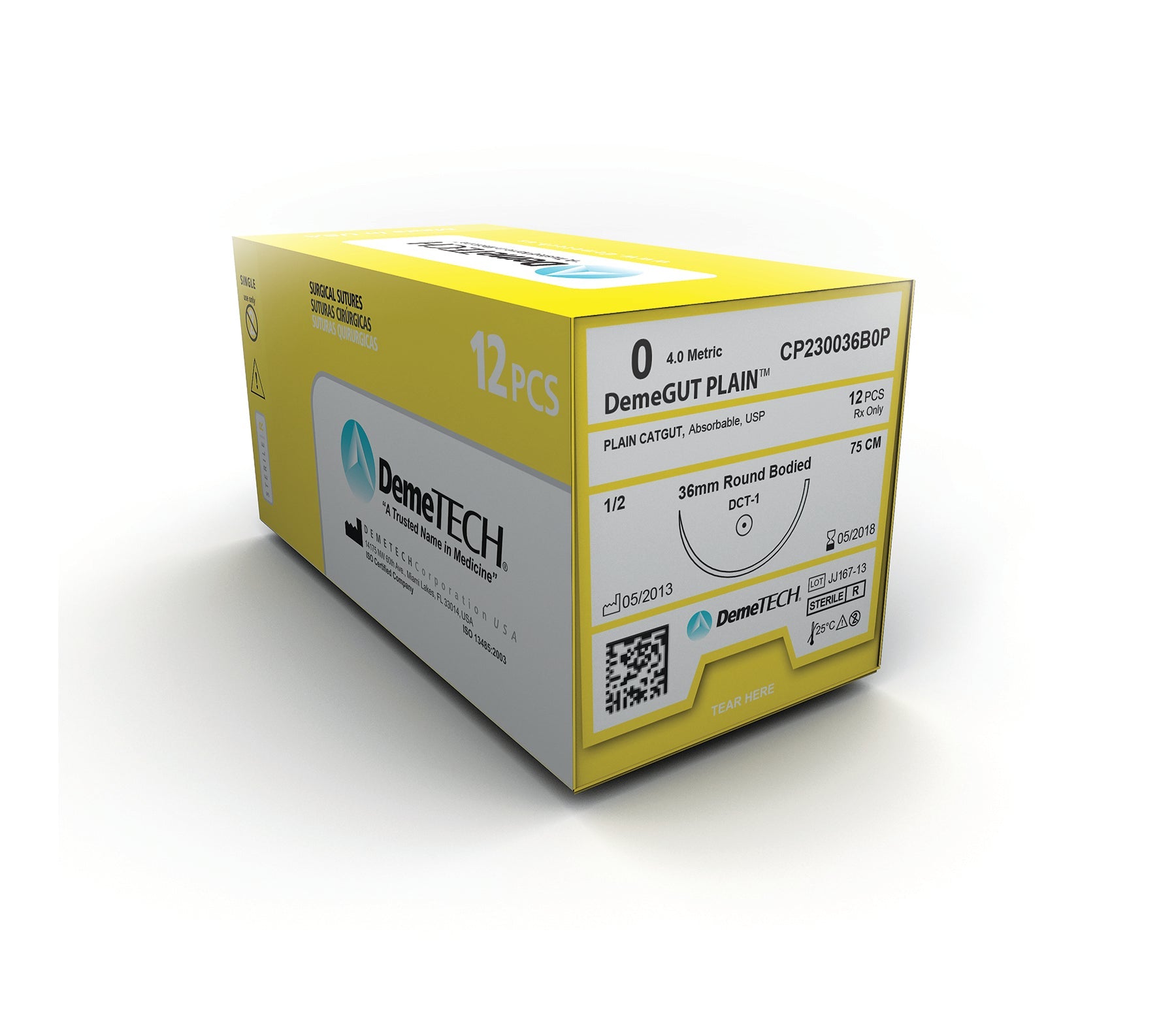 DemeTECH Plain Catgut Sutures 12/bx