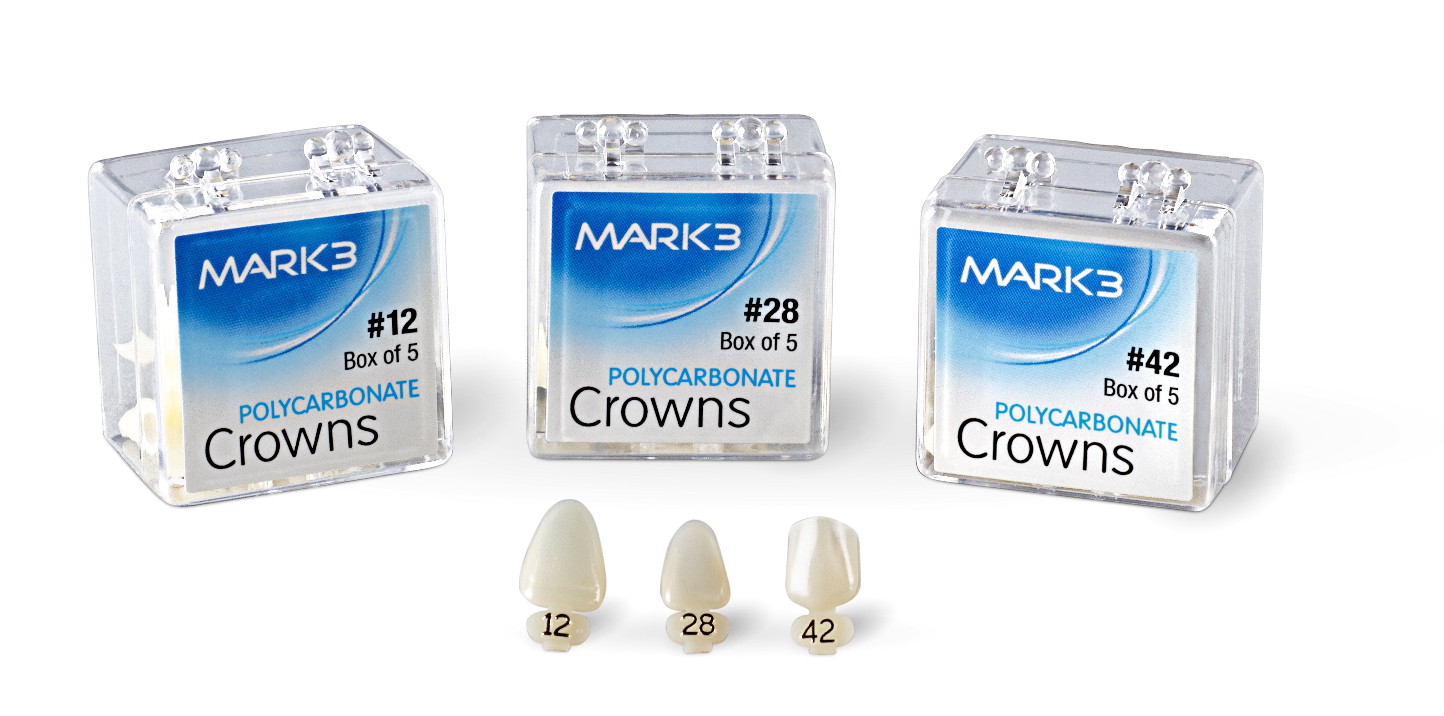 Polycarbonate Crowns 5/pk - MARK3