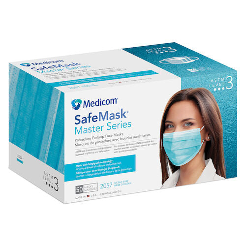 SafeMask Master Series Procedure Earloop Face Mask with Simply Soft Technology