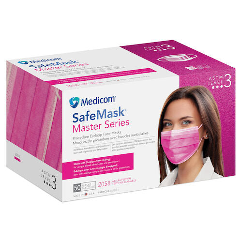 SafeMask Master Series Procedure Earloop Face Mask with Simply Soft Technology