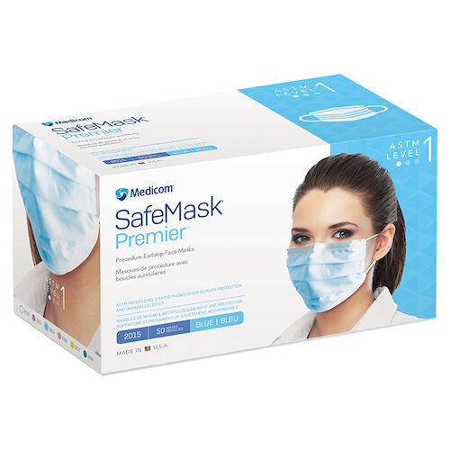 SafeMask Premier Procedure Earloop Face Masks