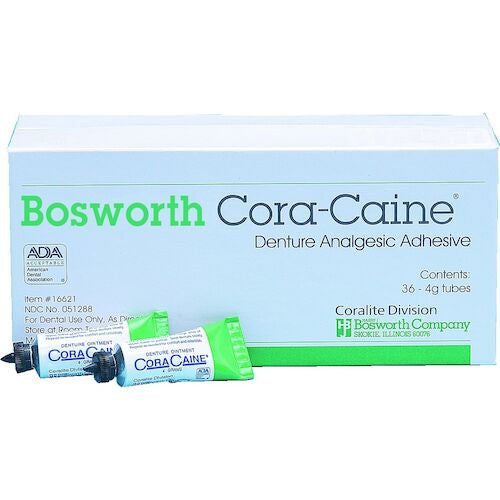 Cora-Caine - Denture Analgesic and Adhesive, Coralite